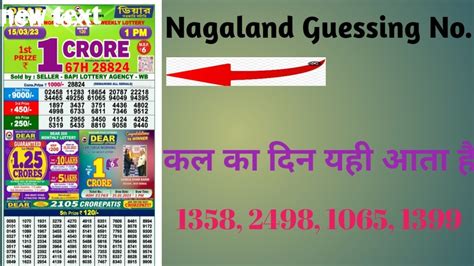 nagaland lottery predictions|Nagaland State Lottery Sambad: Expert Guessing, Tips, .